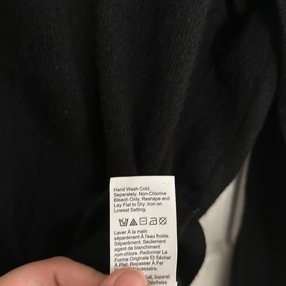 J. Crew The Boyfriend Sweater 100% Cashmere Black Good Cashmere Certified NWOT - Picture 9 of 10